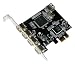 Masscool XWT-PCIE01 5-Port USB 2.0 PCI Express Card - PCI Express x1, USB 2.0, 4 x External, 1 x Internal