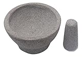 Guacamole Mortar and Pestle. Size SMALL. This Molcajete Is a Uniquely Handcraft, One-piece-cut Mexican Volcanic Rock Cooking Tool. You'll Get Better Texture & More Pleasant Flavor. Try Now!