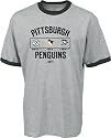 Pittsburgh Penguins -Grey- Logo History Ringer T-Shirt
