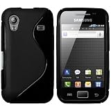 mumbi PowerGrip TPU Schutzhülle für Samsung Galaxy Ace S5830 schwarz