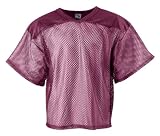 Porthole Mesh Football Jersey, Color: Maroon, Size: S/M