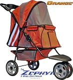 Orange Zephyr Jogging Cat & Dog Stroller