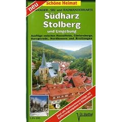 S�dharz, Stolberg und Umgebung 1 : 35 000. Radwander-und Wanderkarte: Ausfl�ge zwischen Hasselfelde, G�ntersberge, Harzgerode, Nordhausen und Breitungen