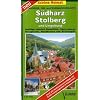 S�dharz, Stolberg und Umgebung 1 : 35 000. Radwander-und Wanderkarte: Ausfl�ge zwischen Hasselfelde, G�ntersberge, Harzgerode, Nordhausen und Breitungen