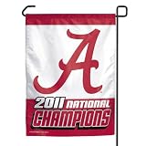 NCAA Alabama Crimson Tide 2011 BCS National Champions Garden Flag