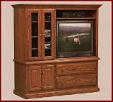 2-Piece Entertainment Center-Maple (Natural Finish)