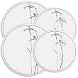 Corelle Coordinates Shadow Iris Economy Burner Covers, Set of 4