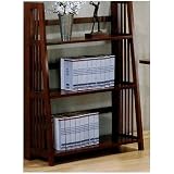 Review AtHomeMart  / Mission Style Bookcase in Wood Finish