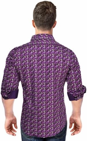 Verzari Men's Limited Edition Series 100% Cotton Shirt Long Sleeve