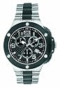 Marc Ecko E20021G1 Gents Black And Silver Chronograph Watch With Carbon Fiber Dial