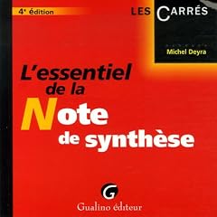 L'essentiel de la Note de synth�se