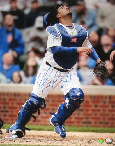 Geovany Soto Chicago Cubs Autographed 16x20 Catching Photo
