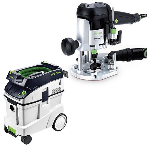 Festool OF 1010 EQ Router with TLoc + CT 48 Dust Extractor Package Huge Discount Tools