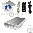 Plumax Aluminum 3.5" Silver External USB 2.0 Hard Drive Enclosure