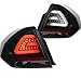 ZMAUTOPARTS LED Bar Tube Signal Tail Brake Lights Rear Lamps Black For 2006-2013 Chevy Impala