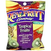 Real Fruit Gummies Fruit Snacks, Tropical Fruits, 6.4-Ounce Bags (Pack of 12)