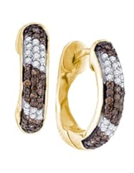 0.65CTW DIAMOND FASHION HOOPS