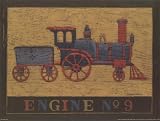 Engine No. 9 by Warren Kimble poster print,16 in. x 12 in.
