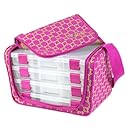 Creative Options Creative Options Stow 'n' Go Shoulder Tote-12"X8.25"X8.25" Magenta &amp; Green Maze