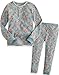 Vaenait Baby Kids Girls 2pcs Long Sleeve Pajama Sleepwear Set Long Lacy Blue
