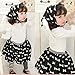 Urparcel Girls Long Sleeve Top Shirt Bow-knot Skirt Kerchief Sets Outfits 1-5y