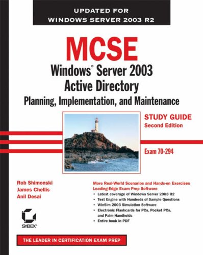 MCSE: WITH Study Guide: Planning, Implementation, and Maintenance (Exam 70-294)
