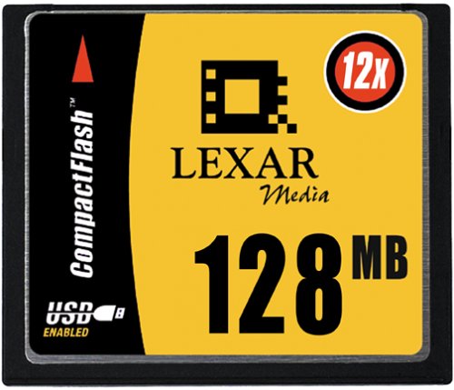 Lexar Media 128 MB USB 12X High-Speed CompactFlash Card CF128-12-251