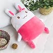 [Smile Rabbit] Fleece Throw Blanket Pillow Cushion / Travel Pillow Blanket (47.2 by 59 inches)