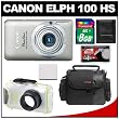 Canon PowerShot 100 HS Digital Elph Camera (Silver) with WP-DC310L Underwater Housing + 8GB Card + Battery + Case + Accessory Kit Canon PowerShot 100 HS Digital Elph Camera (Silver) with WP-DC310L Underwater Housing + 8GB Card + Battery + Case + Accessory Kit