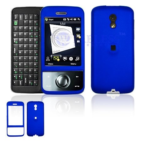 HTC Touch PRO CDMA Cell Phone Dark Blue Rubber Feel Protective Case Faceplate Cover