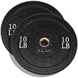10 Pound Solid Rubber bumper Plates Black Pair 10 Pound Solid Rubber bumper Plates Black Pair