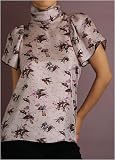 Jodie Ruched High Neck Blouse