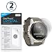 BoxWave Garmin Fenix 5S Screen Protector, [ClearTouch Crystal (2-Pack)] HD Film Skin - Shields From Scratches for Garmin Fenix 5S