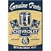 Chevrolet Chevy Genuine Parts Pistons Distressed Retro Vintage Refrigerator Magnet - 5x8 cm