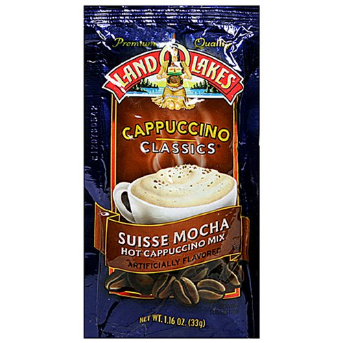 Land O Lakes Cappuccino Classics Suisse Mocha Instant Hot Cappuccino Mix, 1.16-Ounce Packets (Pack of 36)