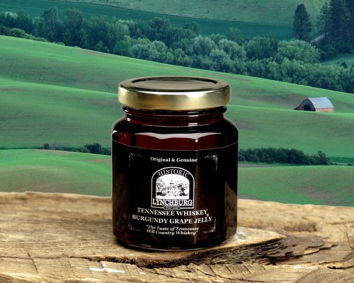 Historic Lychburg Tennessee Whiskey Burgundy Grape Jelly by Porky
