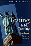 Testing Is Not Teaching: What Should Count in Education