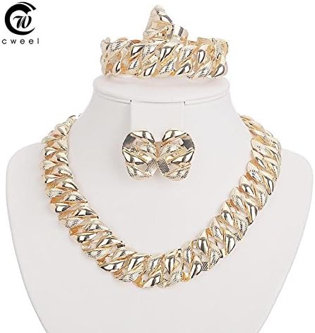 Enter SandmanCA Fine Jewelry Sets Gold Plated Classic Pendant Wedding Dress Accessories Women Austrian Crystal Earrings Necklace Set