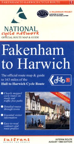 City Travel Guides Discounted  Books : Fakenham to Harwich Cycle Route: National Cycle Network Official Route Map (National Cycle Network Route Maps)