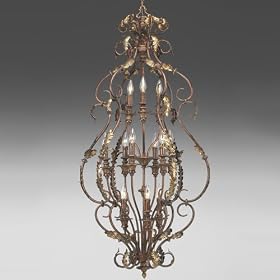 Thomasville Elysian Twelve Light Foyer Chandelier in Golden Brandy by Progress Lighting