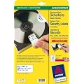 Avery Zweckform, L6114-20, 20 Blatt, Kennzeichen-Etiketten aus Polyester zum Versiegeln von Ger�ten, 63, 5 x 29, 6 mm