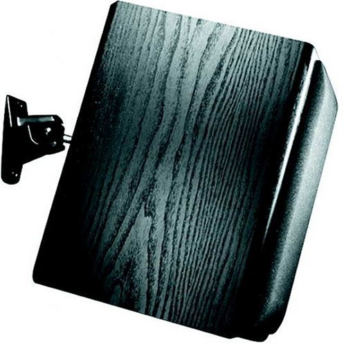 OmniMount Stainless Steel Series Wall Speaker Mount (Black - 20lb)