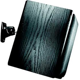 OmniMount Stainless Steel Series Wall Speaker Mount (Black - 20lb)