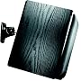 OmniMount Stainless Steel Series Wall Speaker Mount (Black - 20lb)