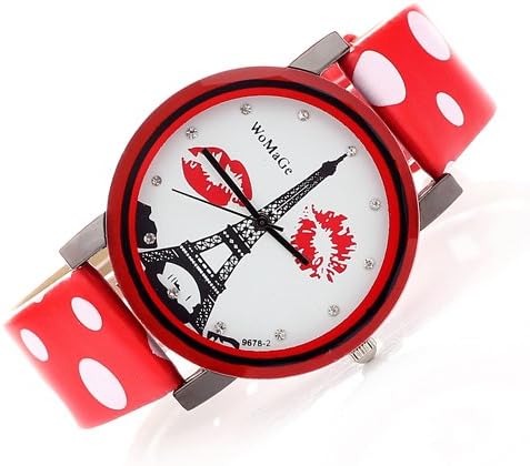 RYLA Tower Candy Leather Wristwatch Vogue Women Rhinestone Clock Ladies Watch
