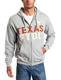 NCAA Men's Texas Longhorns Game Legend Long Sleeve Full Zip Hooded Fleece (Steel Heather, Medium)