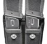 Double Case with Flaps for Single Row Mags Black
