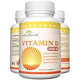 Vitamin D3 5,000 IU, All-Natural Supplement for Stronger Teeth and Bones, Helps Boost Immune System, 60 caps