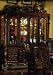 China Cabinet Buffet Hutch in Brown Cherry Finish