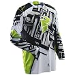 Thor MX Phase Slab Men's MX Motorcycle Jersey w/ Free B&F Heart Sticker Bundle - Green